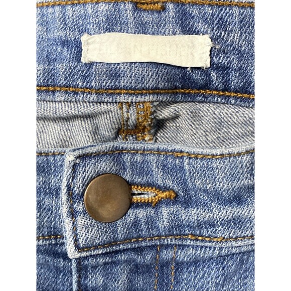EILEEN FISHER Jeans 10 Blue Boyfriend Organic Cotton Relaxed Stretch Sustainable - Picture 3 of 4